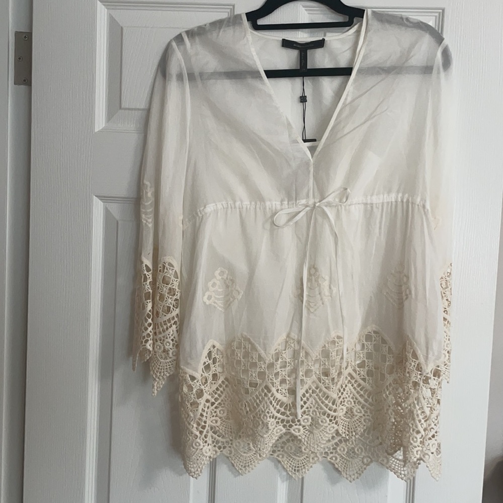 embroidered drawstring top
